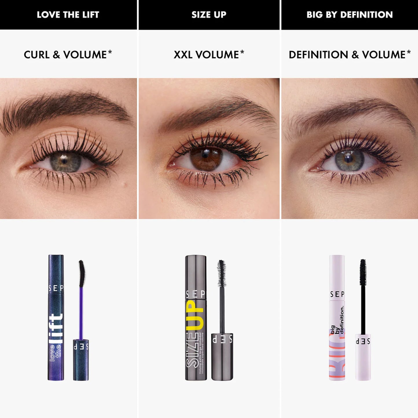 SEPHORA COLLECTION -
LOVE THE LIFT - Mascara courbe instantanée et volume lifté