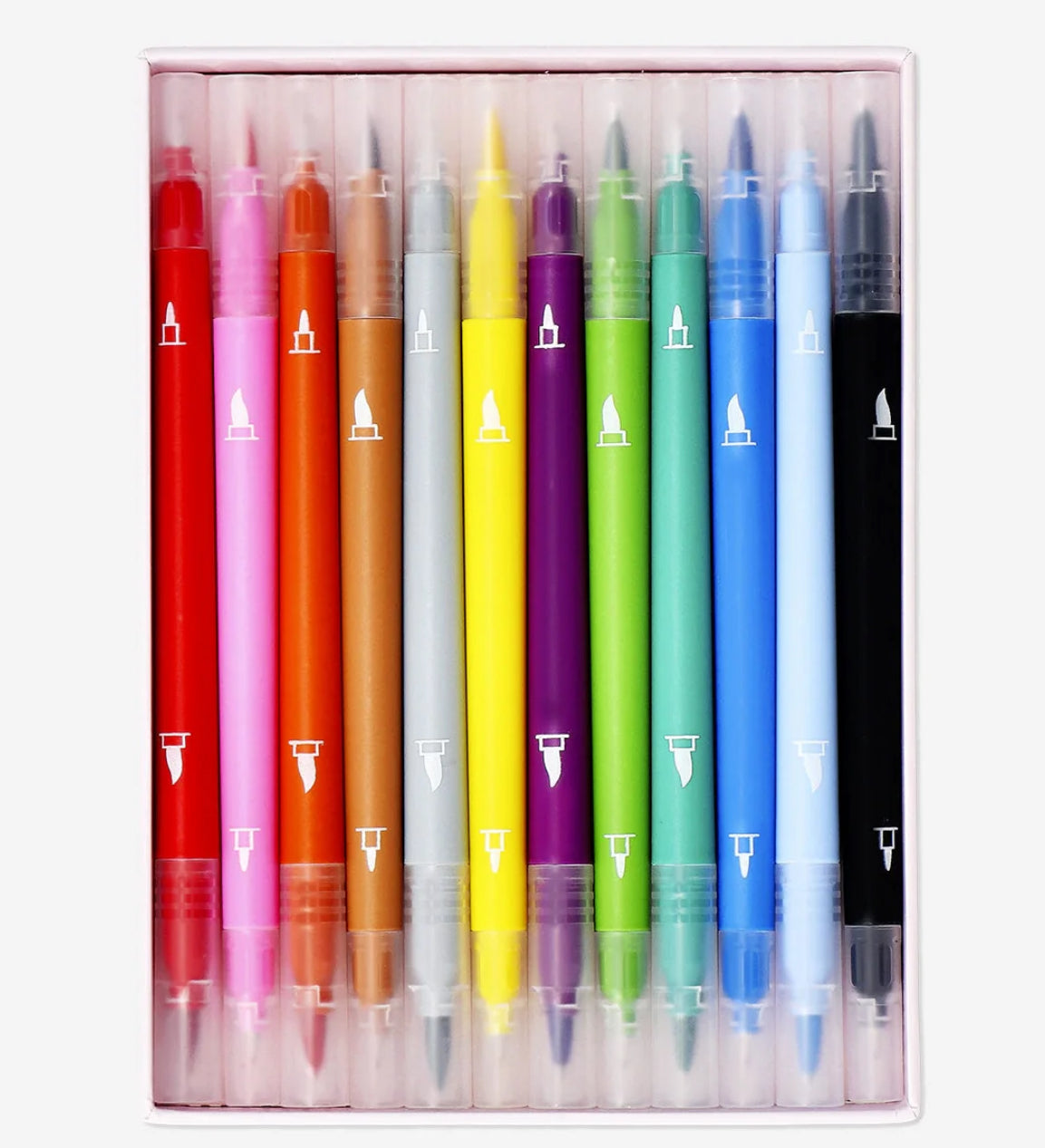 Stylo/feutres 2 in 1  - 12pcs