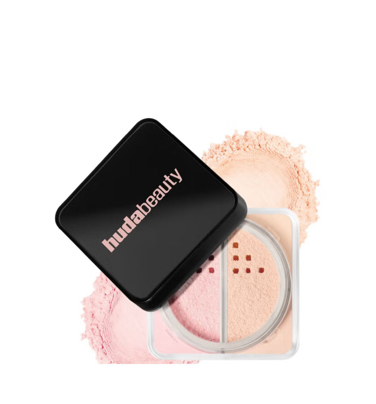 hudabeauty- Easy bake loose powder duo - shade cherry peach