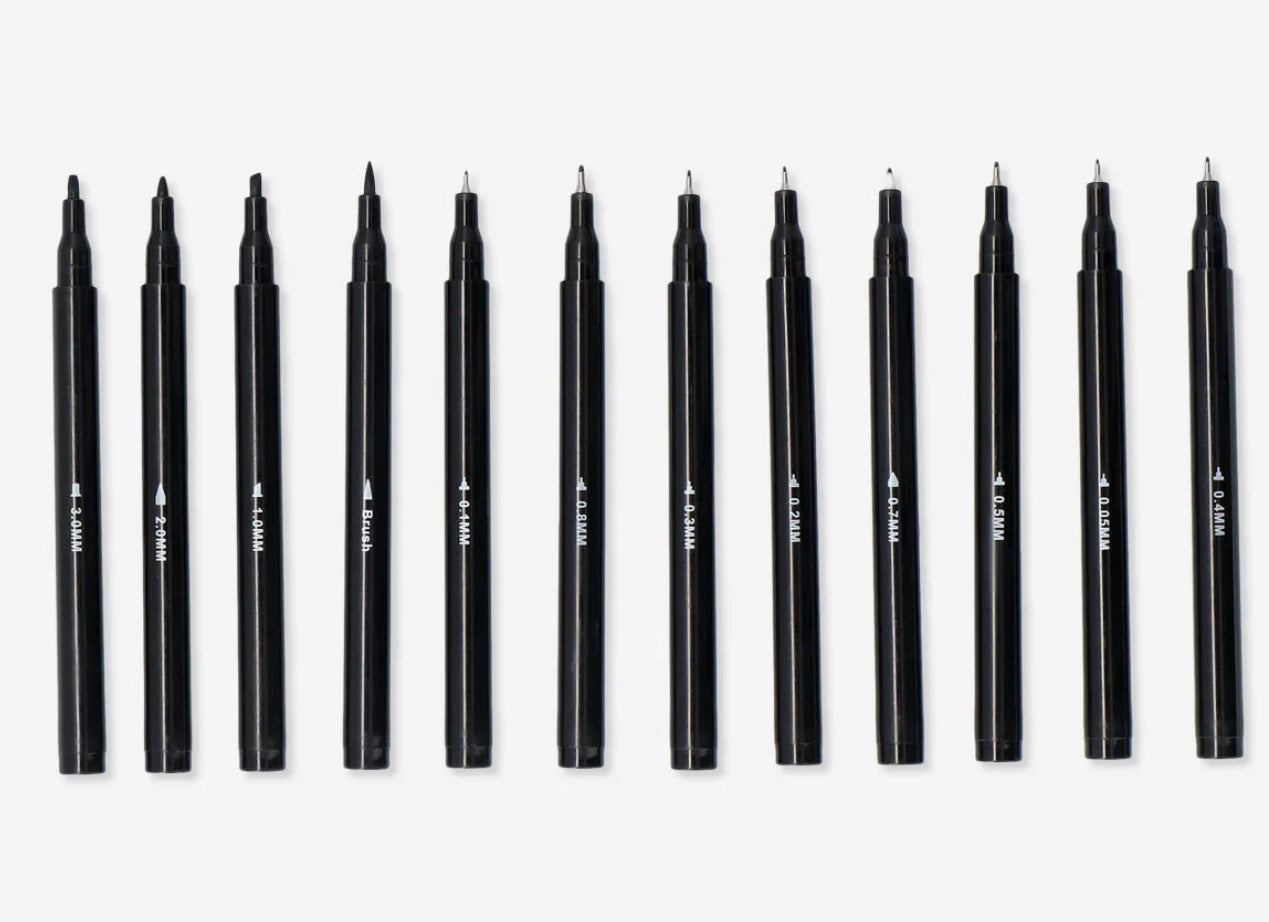 Stylos pour dessin 12pcs