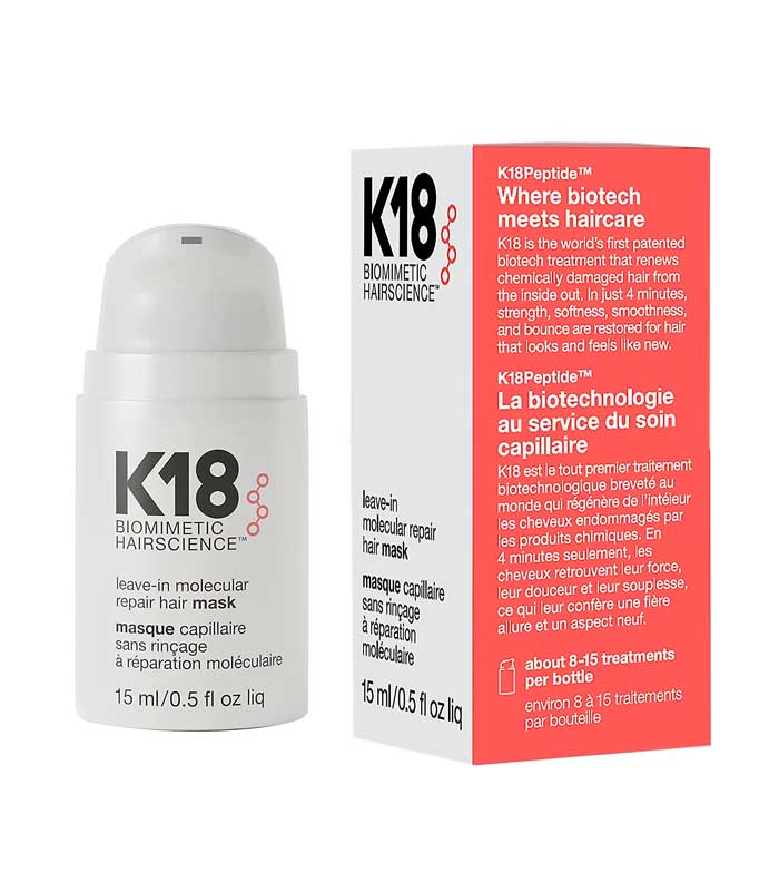 K18 - Leave-in Molecular Repair Hair Mask - Traitement pour Cheveux Abîmé