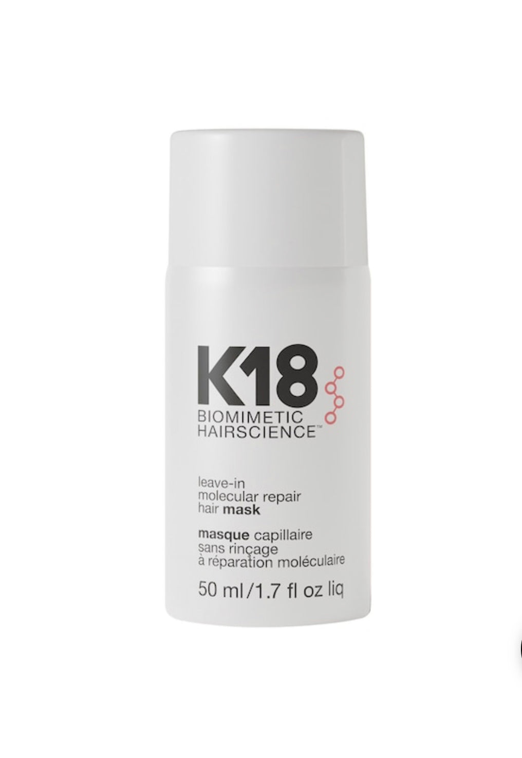 K18 - Leave-in Molecular Repair Hair Mask - Traitement pour Cheveux Abîmé