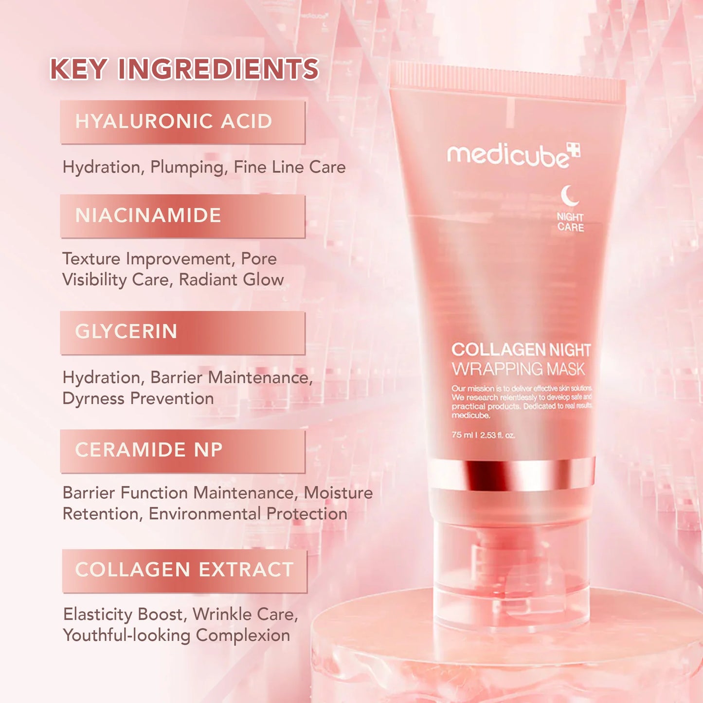 Medicube - Collagen night wrapping mask + brush