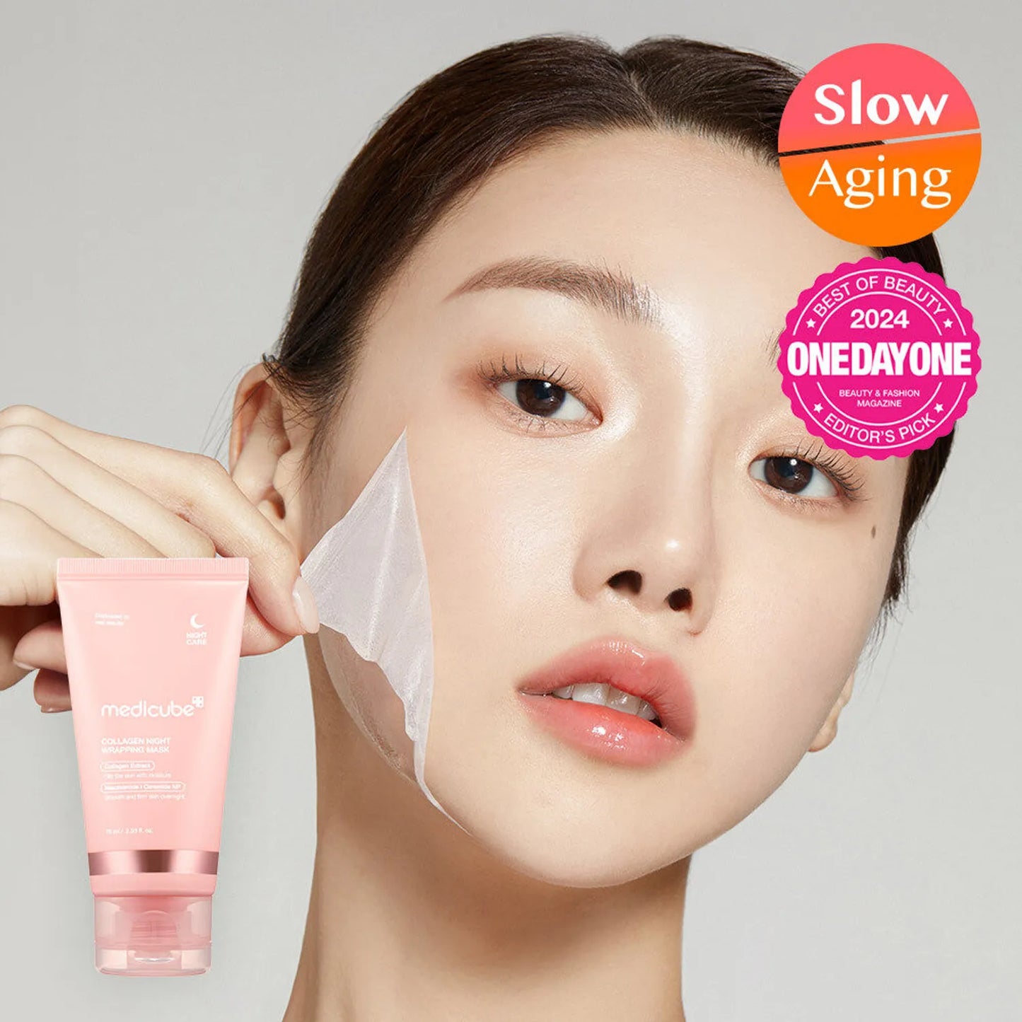 Medicube - Collagen night wrapping mask + brush