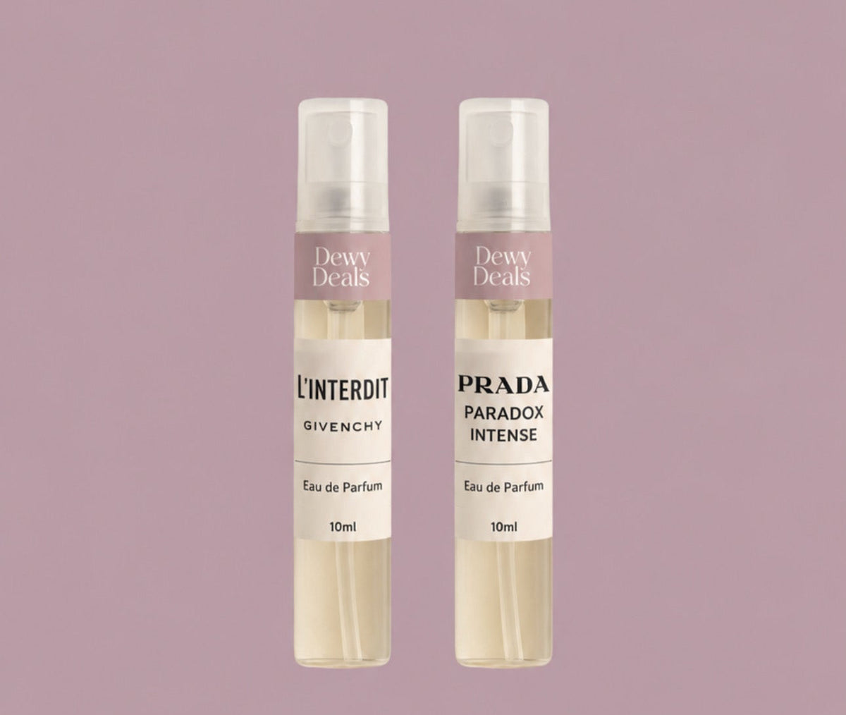 Prada Paradoxe + Givenchy l’interdit décantes 10ml x 2