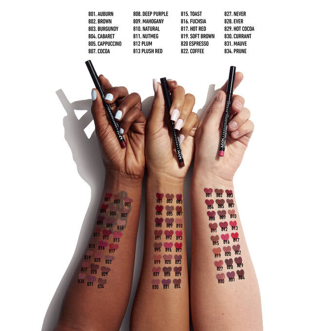 Nyx - Suede lèvres Mate
Crayons à lèvres