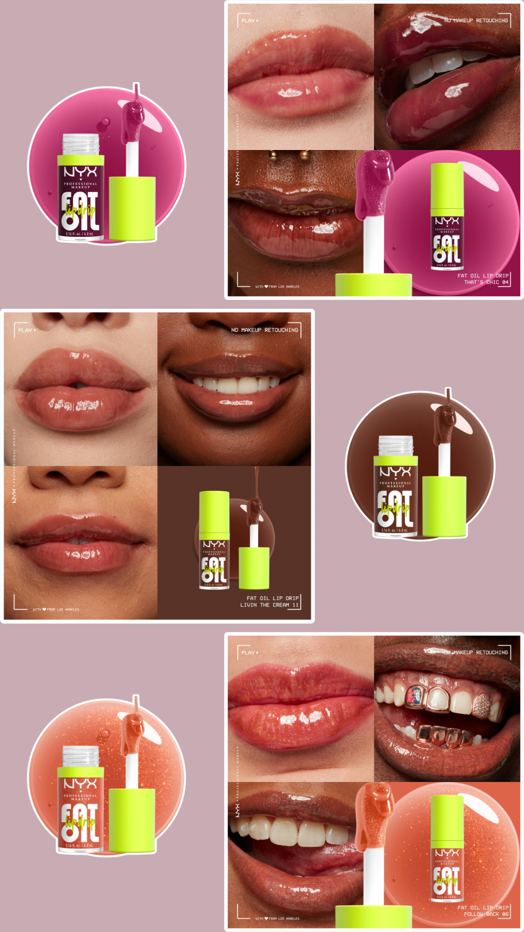 Nyx lip fat oil lip comb