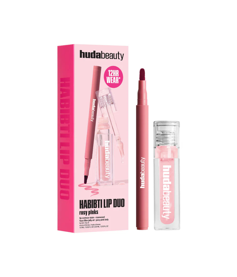 hudabeauty -  Rosy Nude - Makeout Sesh Lip Kit