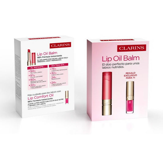 Clarins - lip oil balm set (full size + mini size)