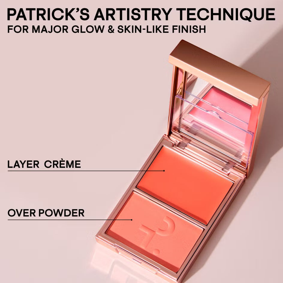 Patrick Ta - Double Take crème and powder Blush duo (shade:she goes to the gym)