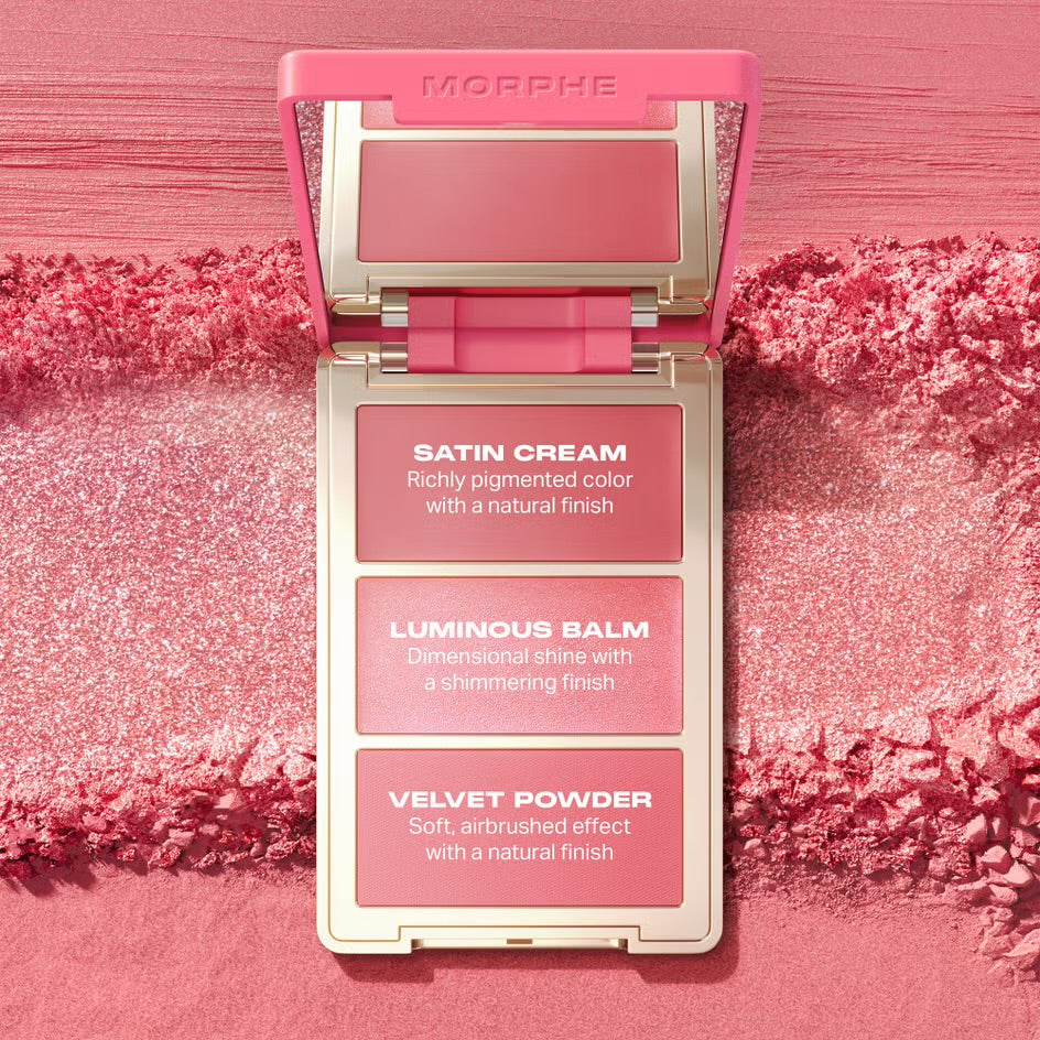 Morphe - Cheek Thrills Multi-Finish Face Blush Trio