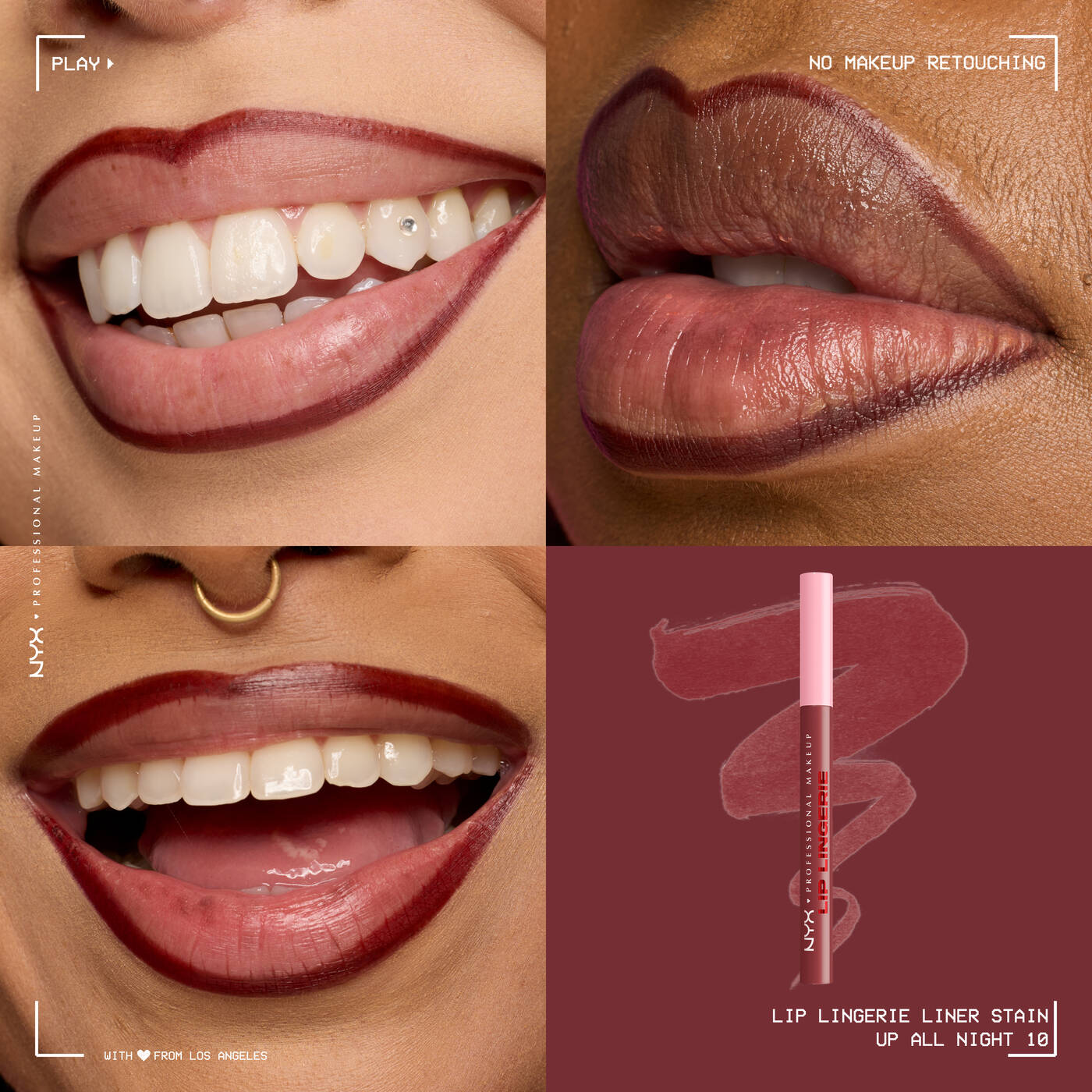 Nyx - Lip lingerie feutre à lèvres tinté