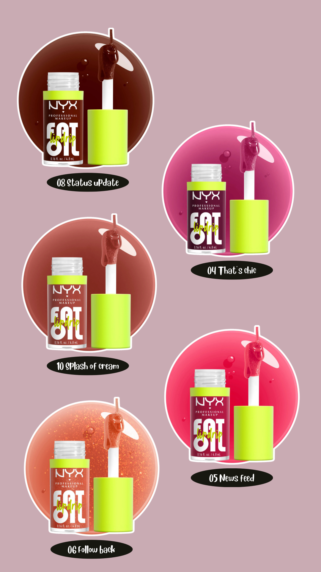 Nyx lip fat oil lip comb