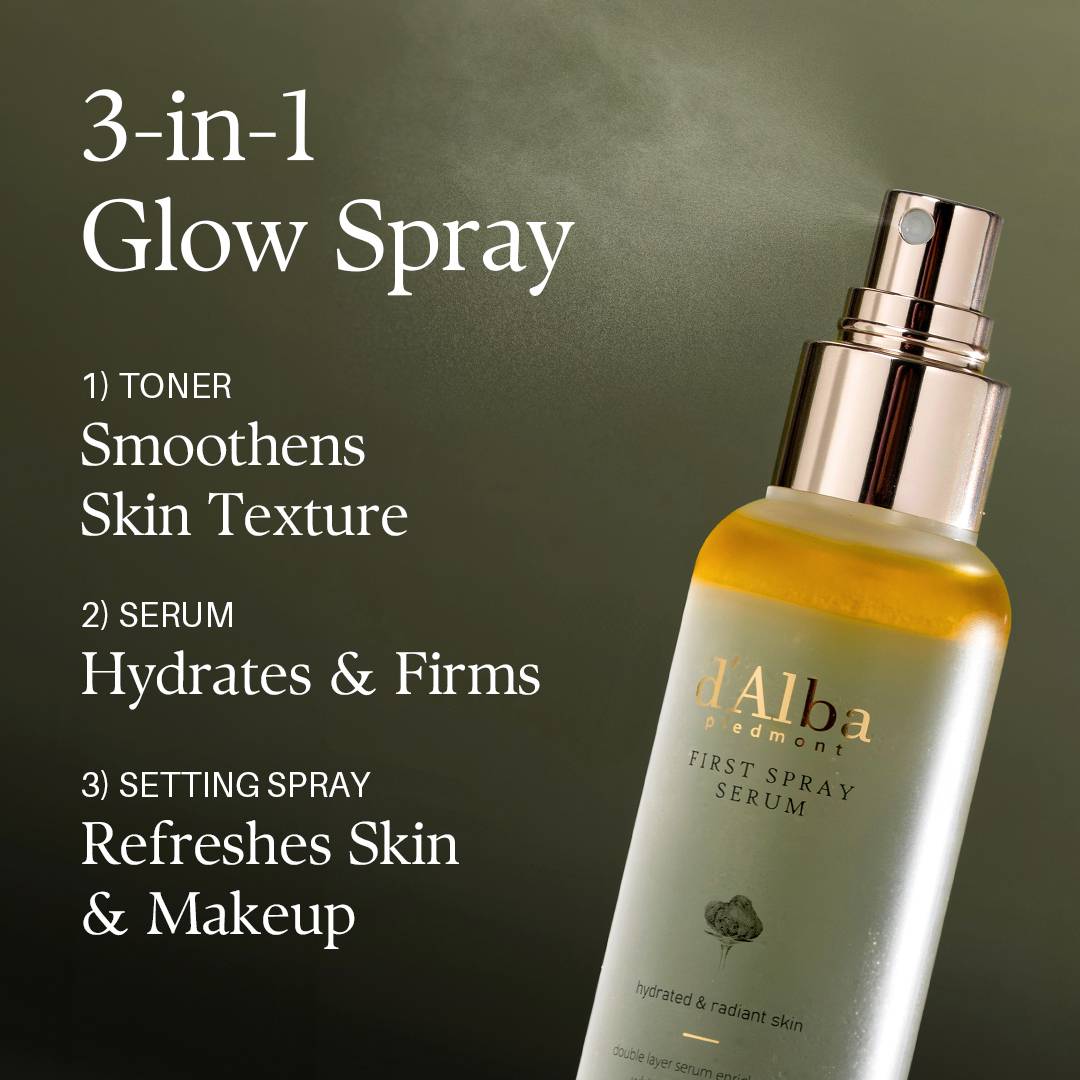 d’Alba Piedmont First Spray Serum – Brume Sérum Hydratante & Éclat