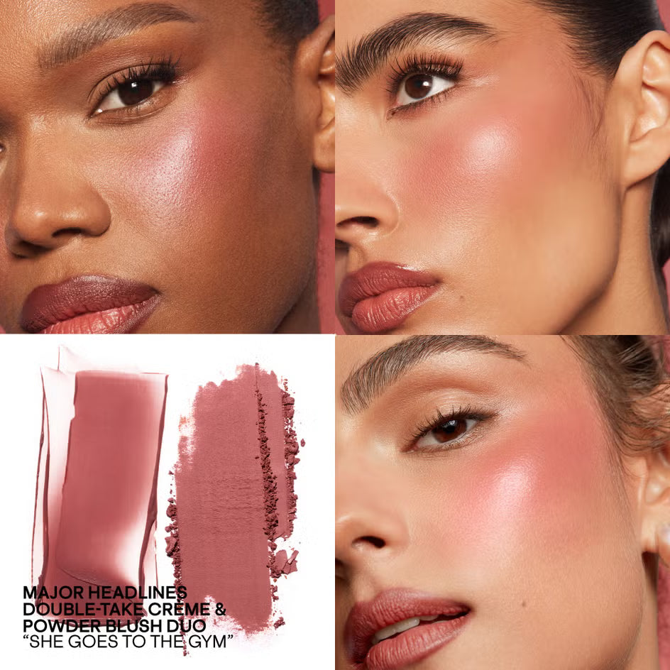 Patrick Ta - Double Take crème and powder Blush duo (shade:she goes to the gym)