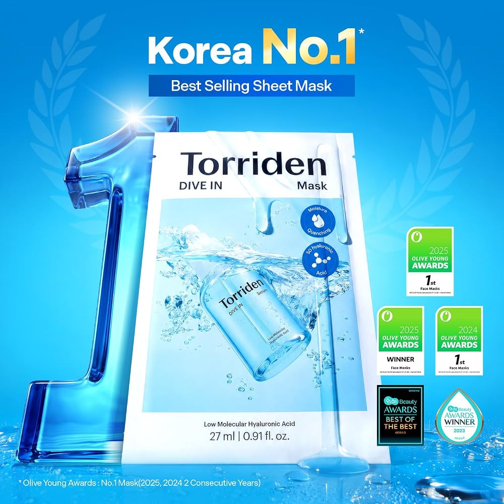 Torriden - DIVE IN Low Molecule Hyaluronic Acid Sheet Mask