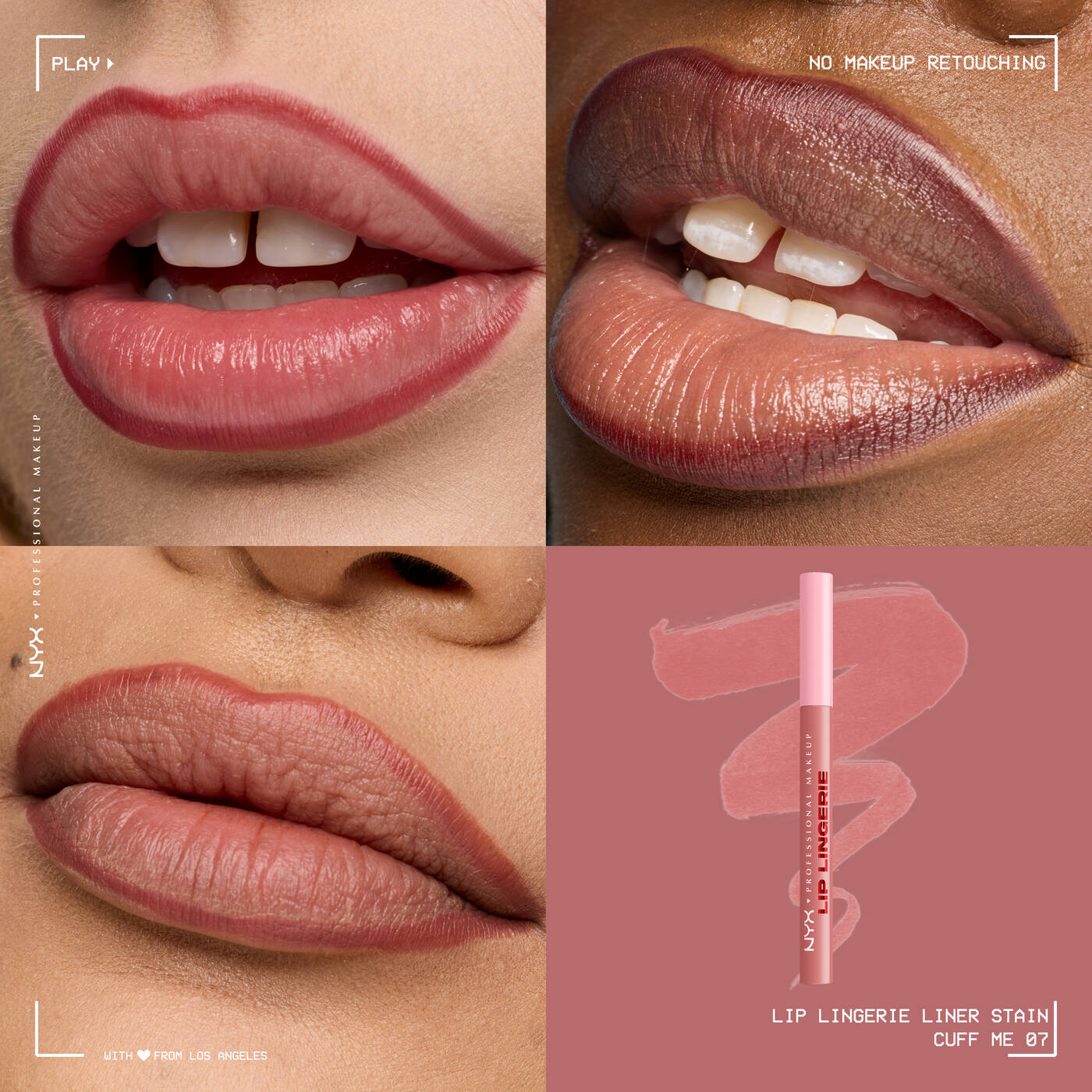 Nyx - Lip lingerie feutre à lèvres tinté