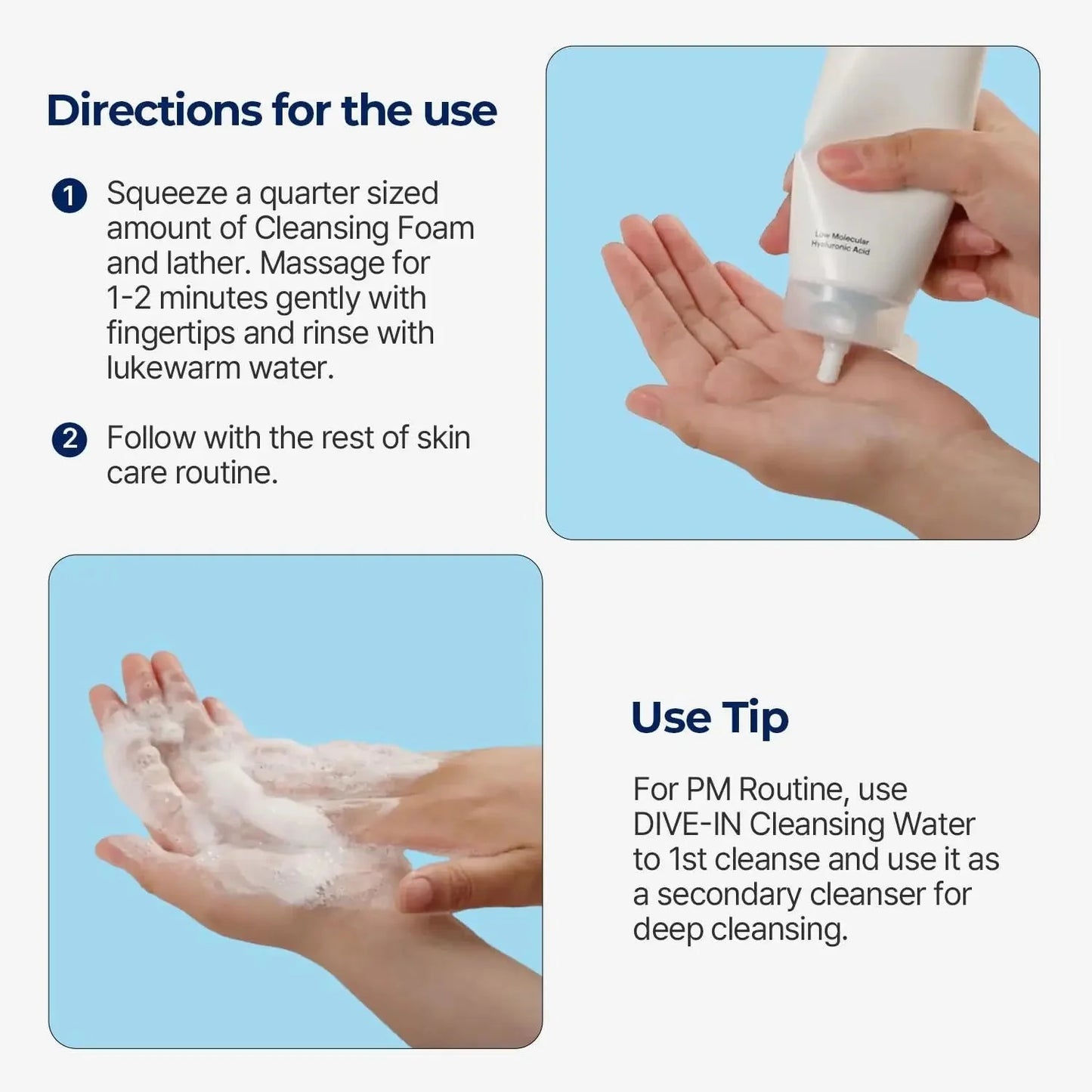 Torriden DIVE-IN Hyaluronic Acid Cleansing Foam (150ml)