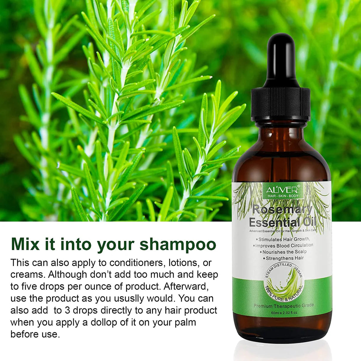 Aliver Rosemary Oil for Hair Growth
